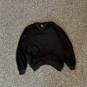 y2K Black Champion wind breaker